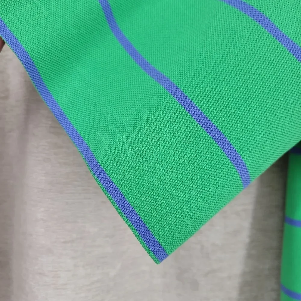 Polo Ralph Lauren Golf Green Blue Stripes Polo Shirt Short Sleeves Men's Large
